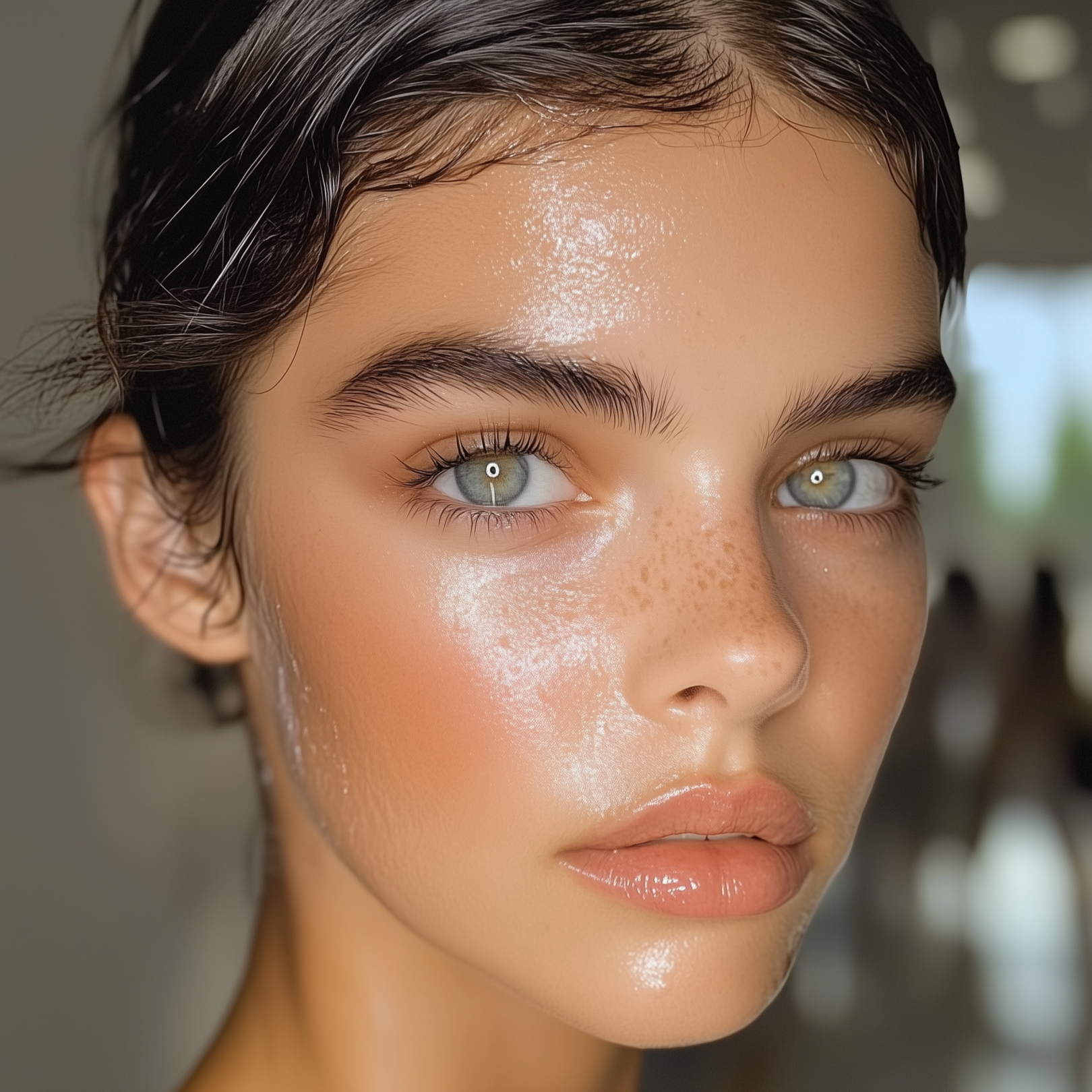 Wet-Look Hair and Dewy Skin: How to Pair These Trends with Natural Lashes